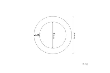 Peili Channay 80 cm - Kulta - Sisustustuotteet - Peili