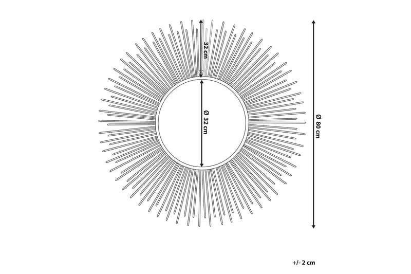 Peili Cilly 80 cm - Sisustustuotteet - Peili