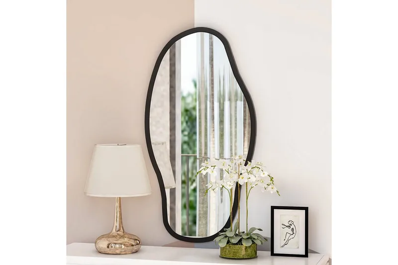 Peili Couldy Läpinäkyvä - Norsunluunvalkoinen - Sisustustuotteet - Peili