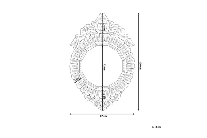Peili Craon 67 cm - Eteispeili - Peili - Seinäpeili