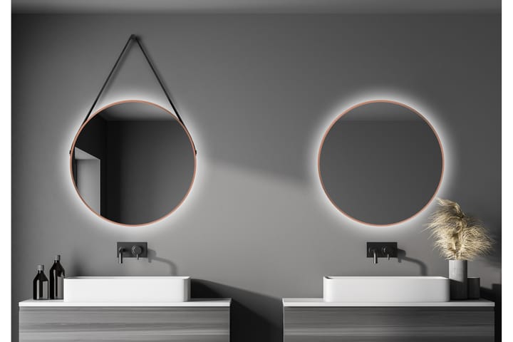 Peili Delaryd 80 cm - Kupari - Peili - Kylpyhuoneen peilit - Kylpyhuonepeili valaistuksella