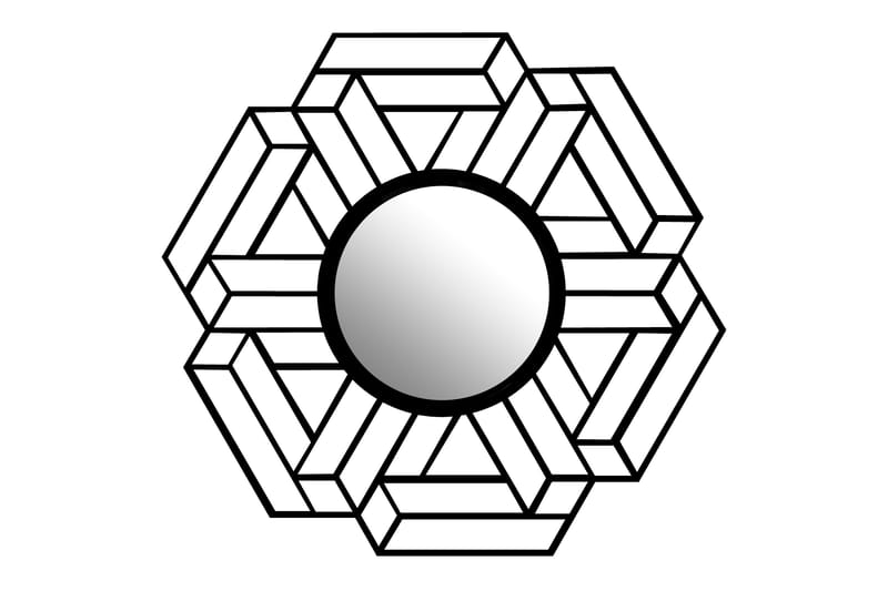 Peili Diagonal - Musta - Sisustustuotteet - Peili