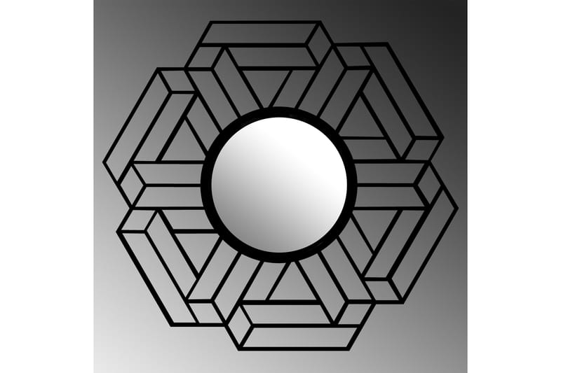 Peili Diagonal - Musta - Sisustustuotteet - Peili
