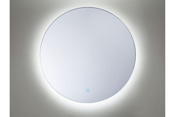 Peili Dirinon Pyöreä LED-valaistuksella - Hopea - Peili - Eteispeili - Seinäpeili