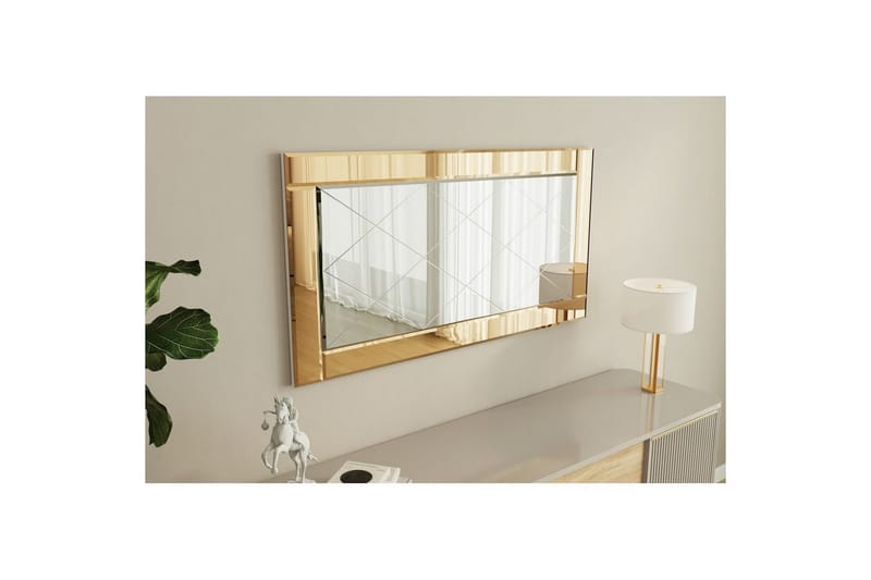 Peili Elorwich Pronssi / Valkoinen - Pronssi / Valkoinen - Sisustustuotteet - Peili