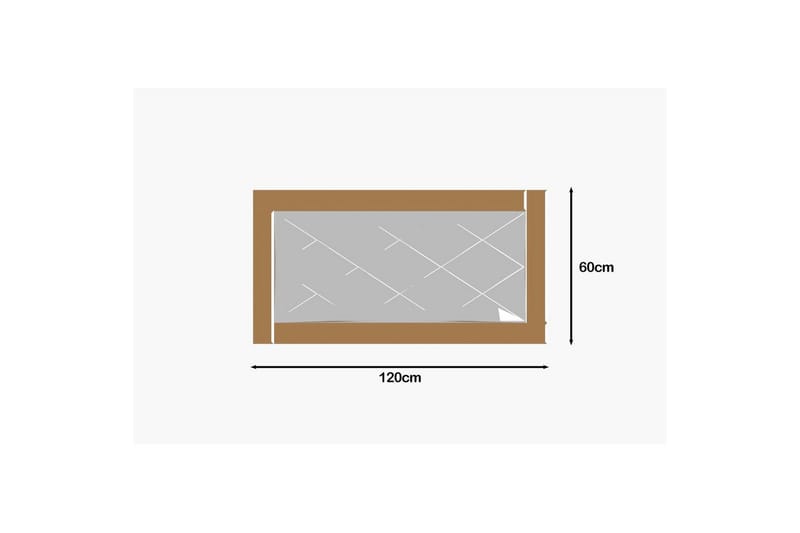 Peili Elorwich Pronssi / Valkoinen - Pronssi / Valkoinen - Sisustustuotteet - Peili