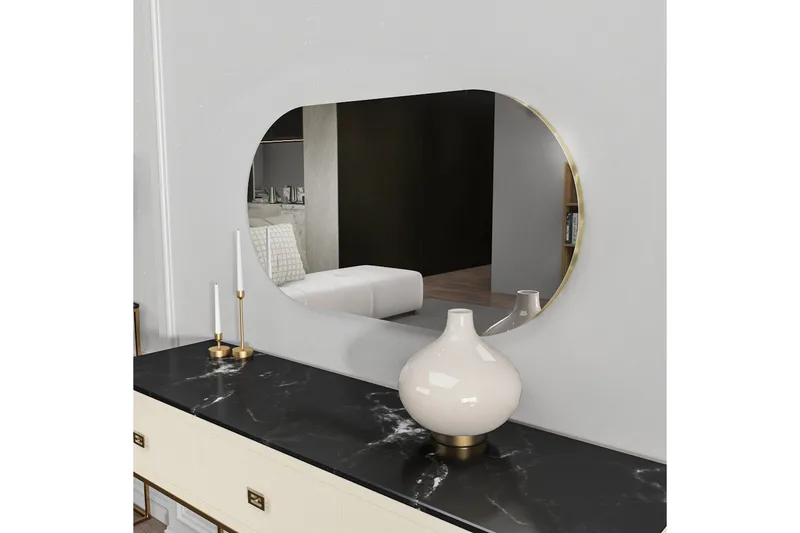 Peili Erona Läpinäkyvä / Kulta - Läpinäkyvä / Kulta - Sisustustuotteet - Peili