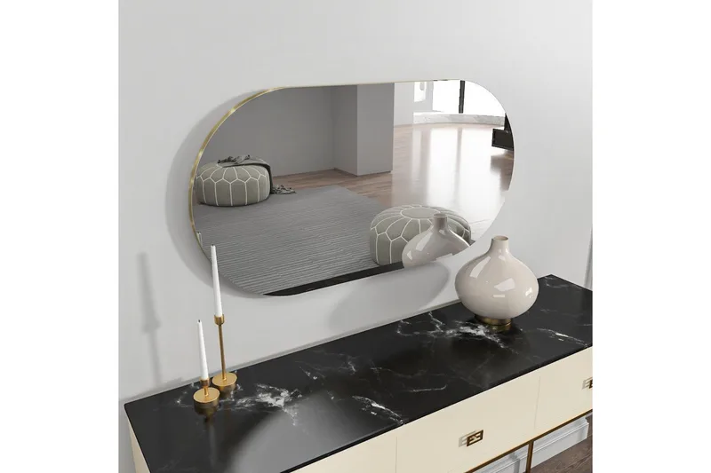 Peili Erona Läpinäkyvä / Kulta - Läpinäkyvä / Kulta - Sisustustuotteet - Peili