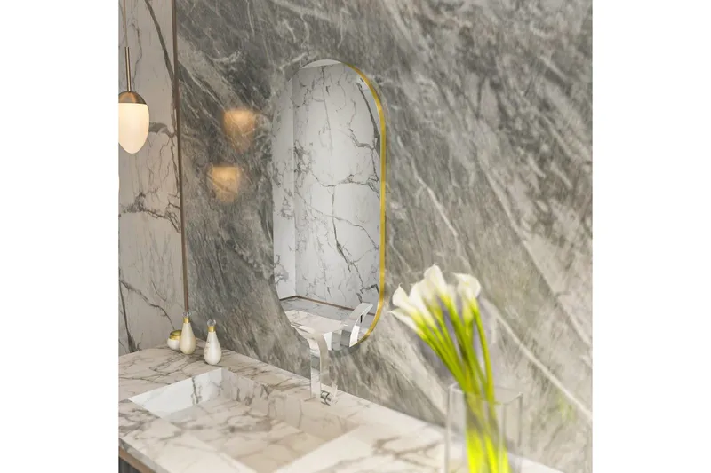 Peili Erona Läpinäkyvä / Kulta - Läpinäkyvä / Kulta - Sisustustuotteet - Peili