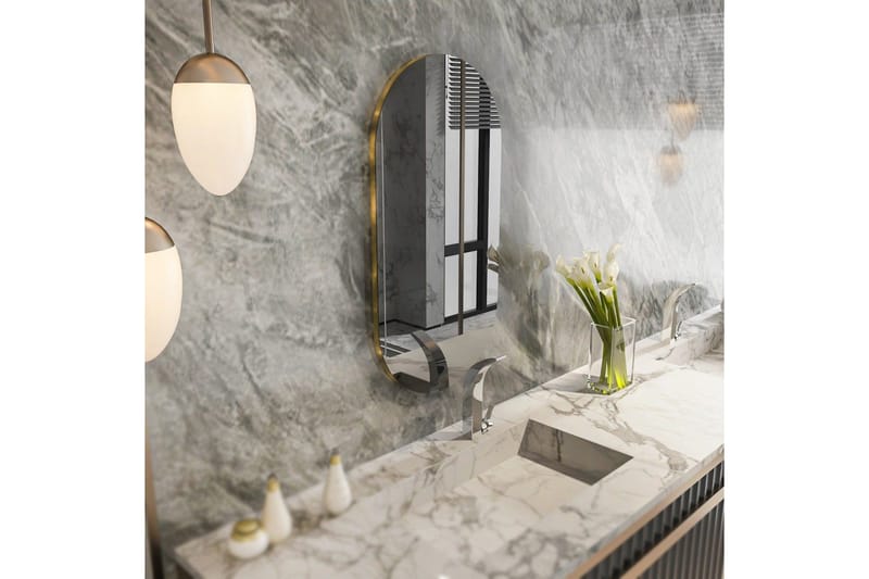 Peili Erona Tummanharmaa / Kulta - Tummanharmaa / Kulta - Sisustustuotteet - Peili