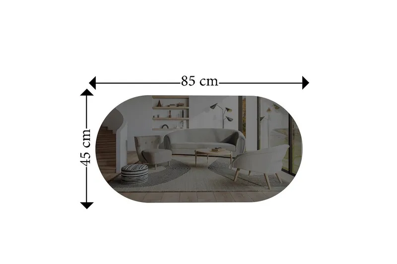 Peili Erona Tummanharmaa / Kulta - Tummanharmaa / Kulta - Sisustustuotteet - Peili