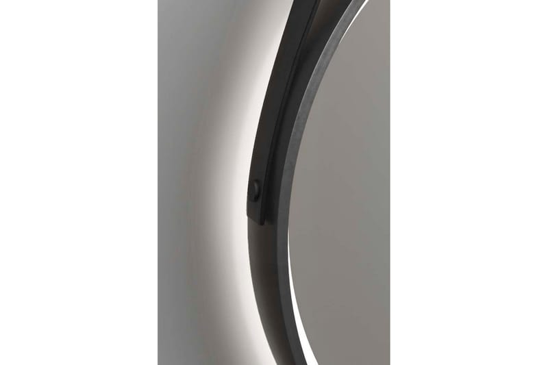 Peili Eskildstorp 55 cm Pyöreä LED-valaistus - Musta/Kulta - Sisustustuotteet - Peili