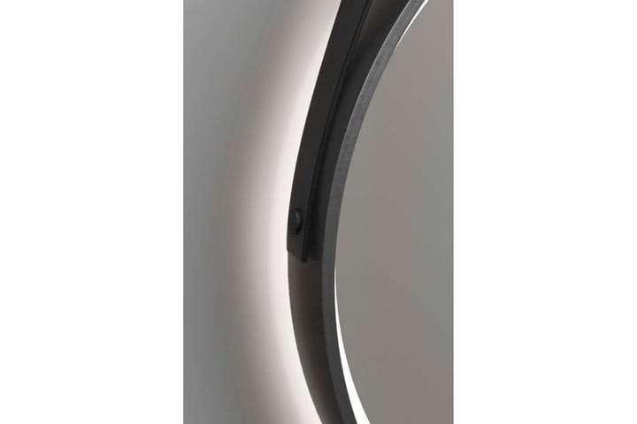 Peili Eskildstorp 55 cm Pyöreä LED-valaistus - Musta/Kulta - Kylpyhuoneen peilit - Peili - Kylpyhuonepeili valaistuksella