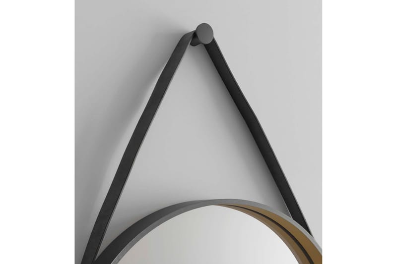 Peili Eskildstorp 55 cm Pyöreä - Musta/Kulta - Sisustustuotteet - Peili