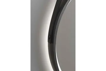 Peili Eskildstorp 55 cm Pyöreä LED-valaistus - Musta/Kulta - Sisustustuotteet - Peili