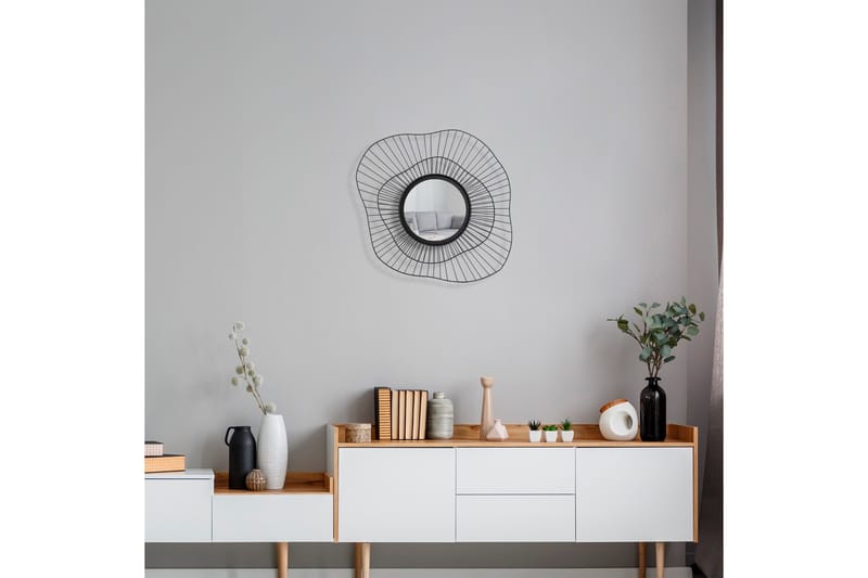 Peili Euro Flora - Musta - Sisustustuotteet - Peili