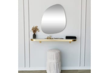 Peili Greevston 58 cm Epäsymmetrinen - Kulta - Sisustustuotteet - Peili
