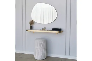 Peili Gustow 75 cm Suorakaide - Kulta - Sisustustuotteet - Peili