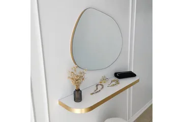 Peili Gustow 75 cm Suorakaide - Kulta - Sisustustuotteet - Peili