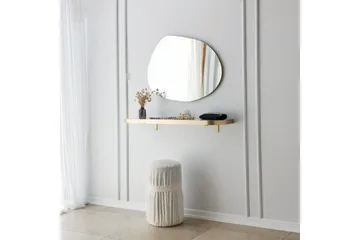 Peili Gustow 75 cm Suorakaide - Kulta - Sisustustuotteet - Peili