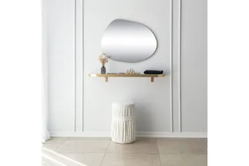 Peili Gustow 75 cm Suorakaide - Kulta - Sisustustuotteet - Peili