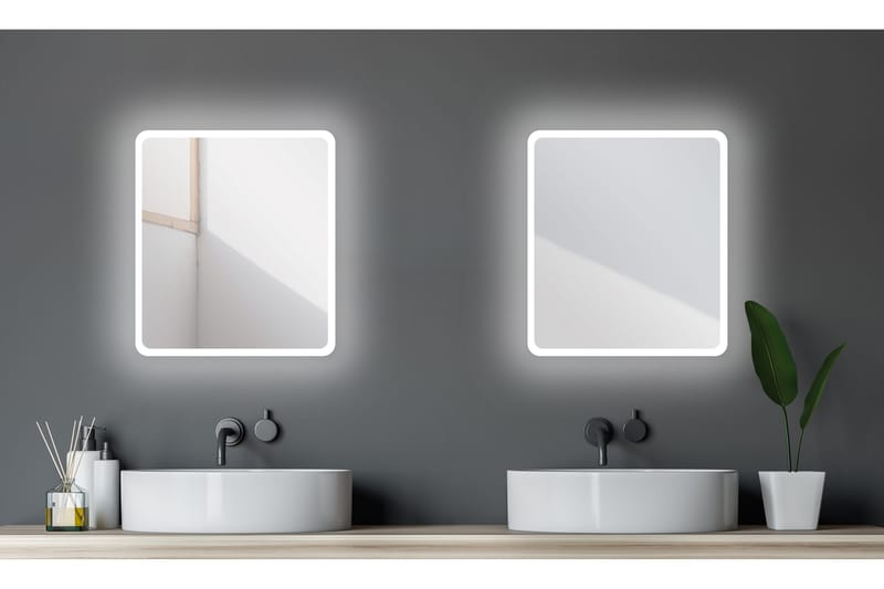 Peili Häggen 40x45 cm - Hopea - Sisustustuotteet - Peili