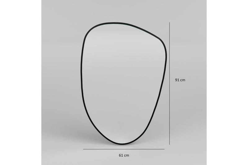 Peili Inrol musta - Musta - Sisustustuotteet - Peili