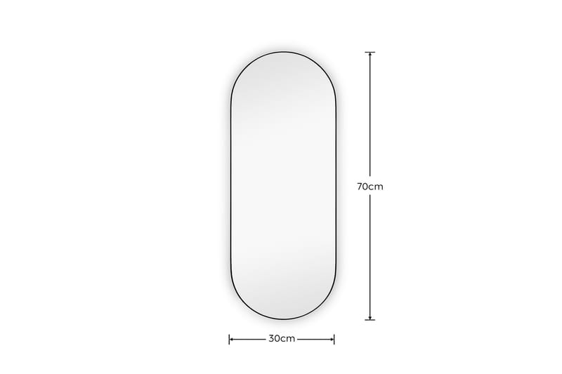 Peili Josephine 30x70 cm Musta - Mirrors and more - Sisustustuotteet - Peili