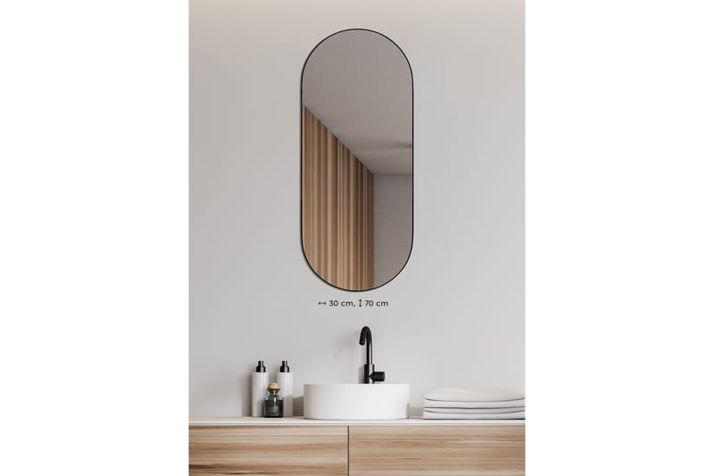 Peili Josephine 30x70 cm Musta - Mirrors and more - Sisustustuotteet - Peili