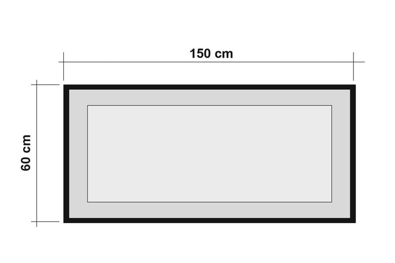 Peili Kerven 60 cm - Puu/Luonnonväri/Musta - Sisustustuotteet - Peili