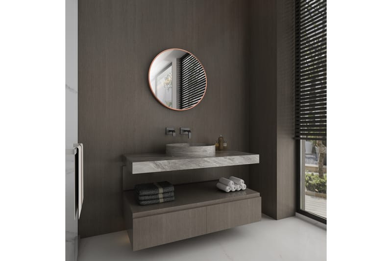 Peili Kvarnbodarna 60 cm Pyöreä - Kupari - Sisustustuotteet - Peili