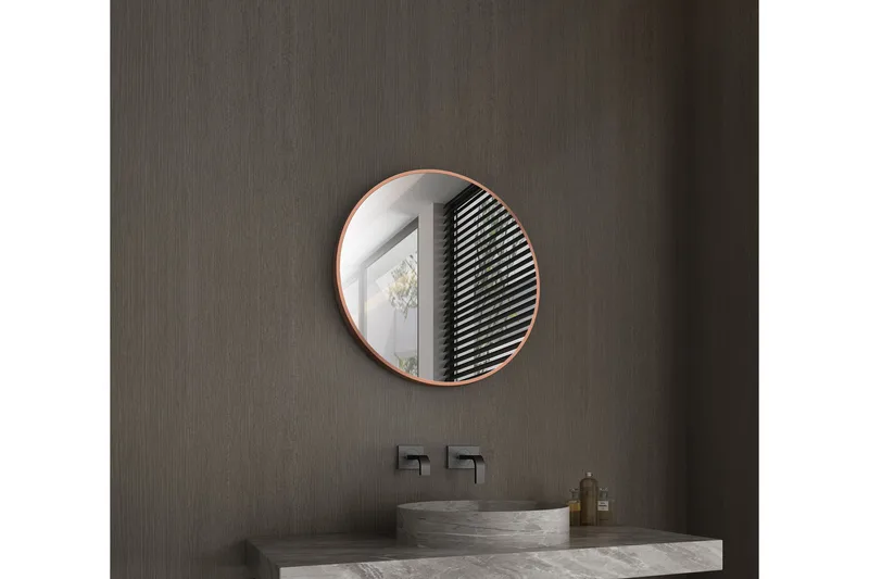 Peili Kvarnbodarna 60 cm Pyöreä - Kupari - Sisustustuotteet - Peili