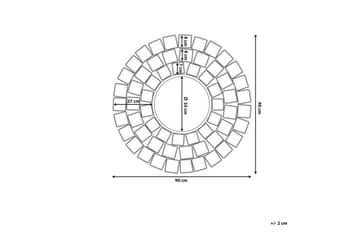 Peili Labrit 90 cm - Sisustustuotteet - Peili