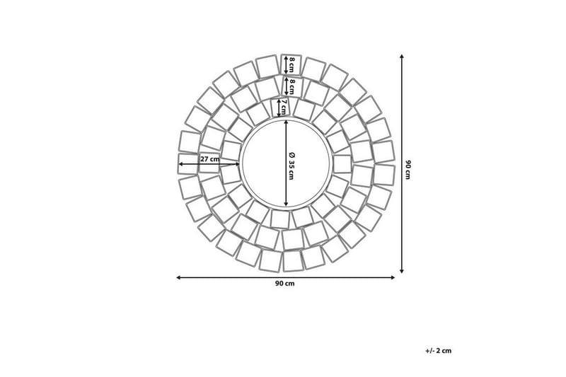 Peili Labrit 90 cm - Sisustustuotteet - Peili