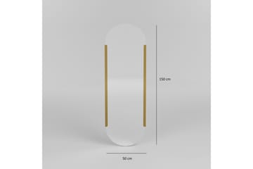Peili Last 50 cm Suorakaide - Kulta - Sisustustuotteet - Peili