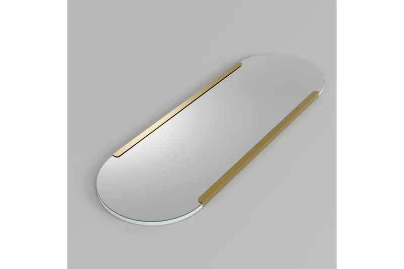 Peili Last 50 cm Suorakaide - Kulta - Sisustustuotteet - Peili