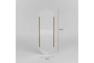 Peili Last 50 cm Suorakaide - Kulta - Sisustustuotteet - Peili