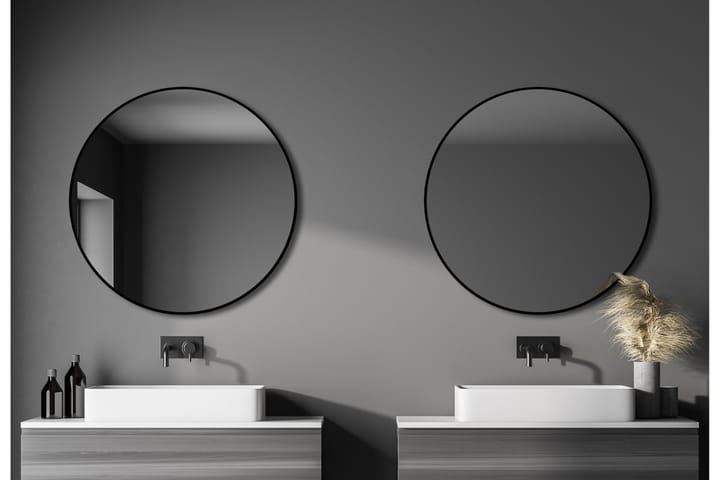 Peili Linka 100 cm - Musta - Peili - Kylpyhuoneen peilit - Kylpyhuonepeili valaistuksella