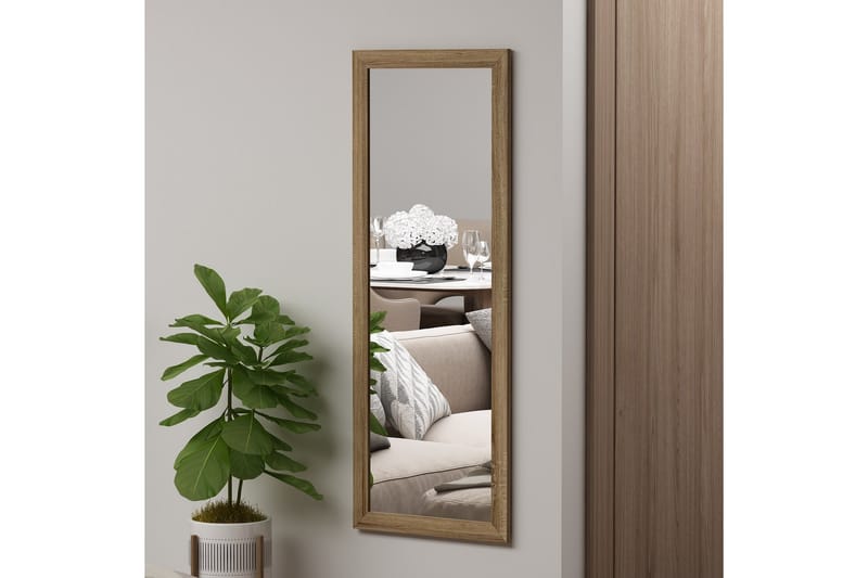 Peili Lipa 40 cm Suorakaide - Puu/Luonnonväri - Sisustustuotteet - Peili