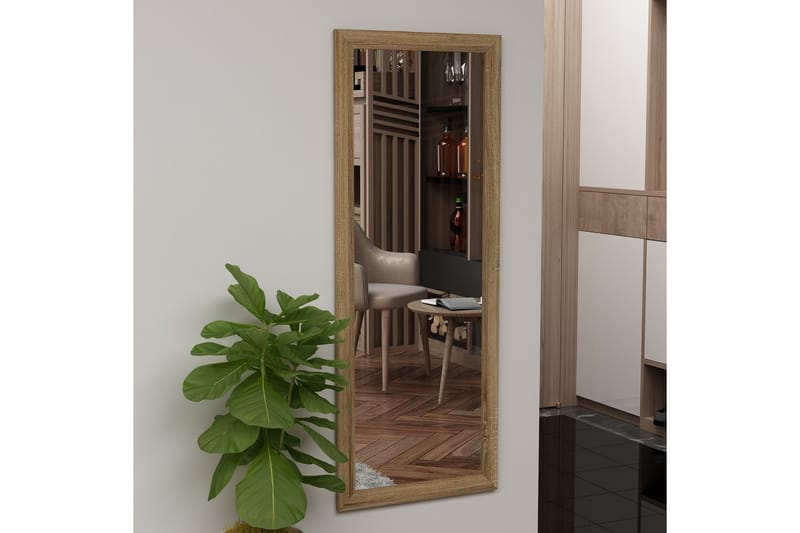 Peili Lipa 40 cm Suorakaide - Puu/Luonnonväri - Sisustustuotteet - Peili