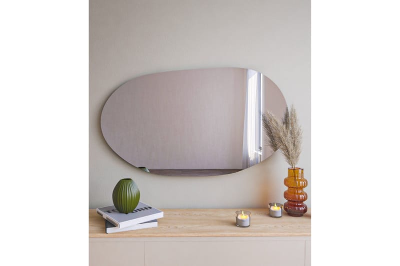 Peili Lopi 52 cm Epäsymmetrinen - Musta - Sisustustuotteet - Peili