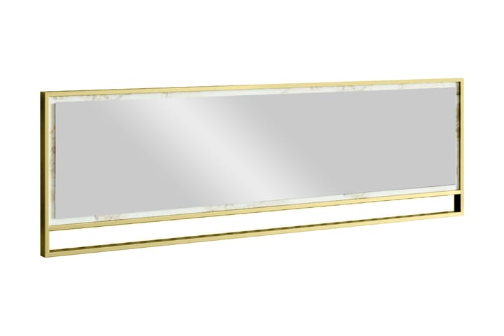 Peili Mangles 122 cm - Kulta/Valkoinen - Peili - Eteispeili - Seinäpeili