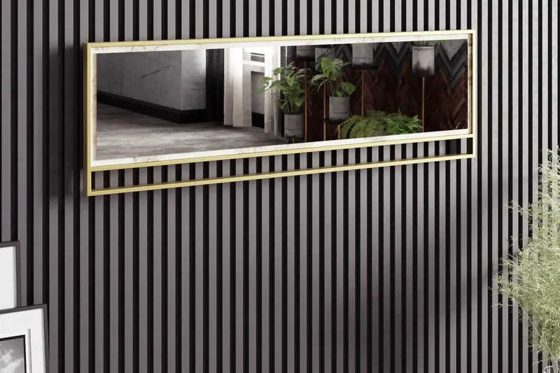 Peili Mangles 122 cm, Kulta/Valkoinen