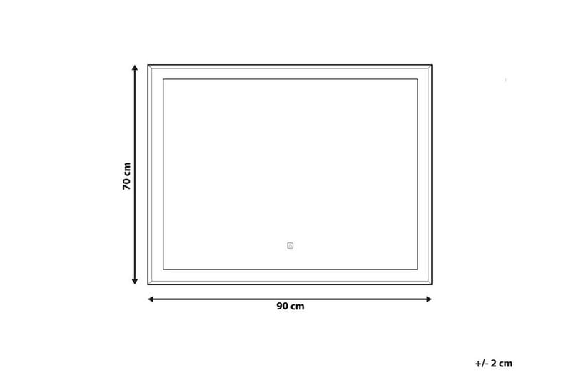 Peili Manosque 70x90 cm LED - Hopea - Sisustustuotteet - Peili
