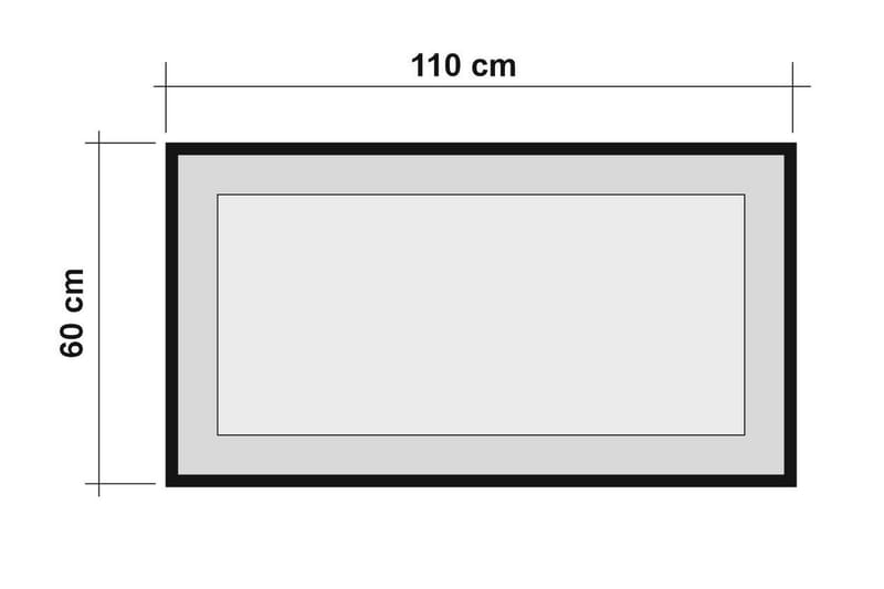 Peili Mansouri 60 cm - Puu/Luonnonväri/Musta - Sisustustuotteet - Peili