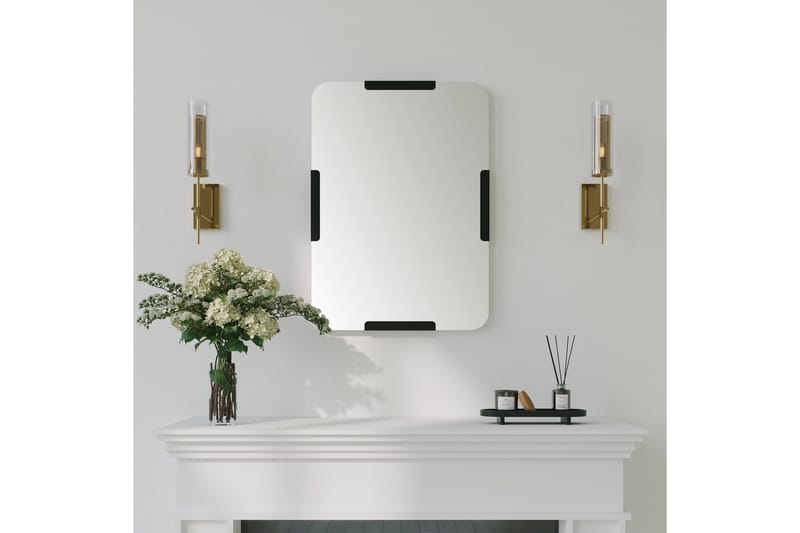 Peili Marokopa 50 cm Suorakaide - Musta - Sisustustuotteet - Peili