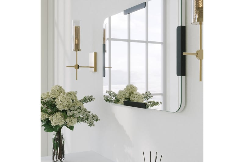 Peili Marokopa 50 cm Suorakaide - Musta - Sisustustuotteet - Peili