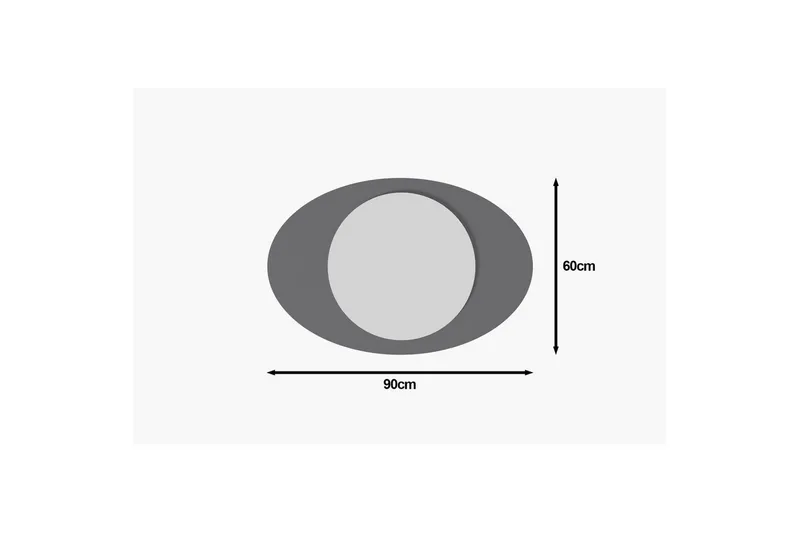 Peili Masatoshi Antrasiitti - Antrasiitti - Sisustustuotteet - Peili