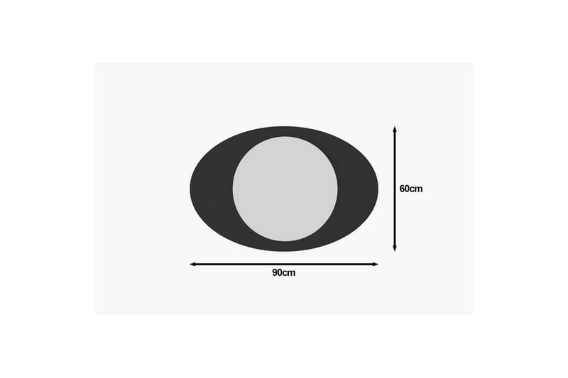 Peili Masatoshi Musta - Musta - Sisustustuotteet - Peili
