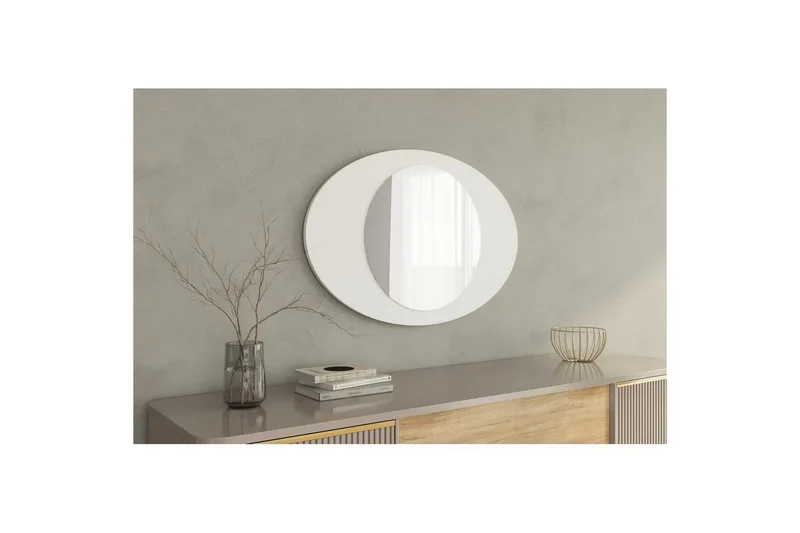 Peili Masatoshi Valkoinen - Valkoinen - Sisustustuotteet - Peili